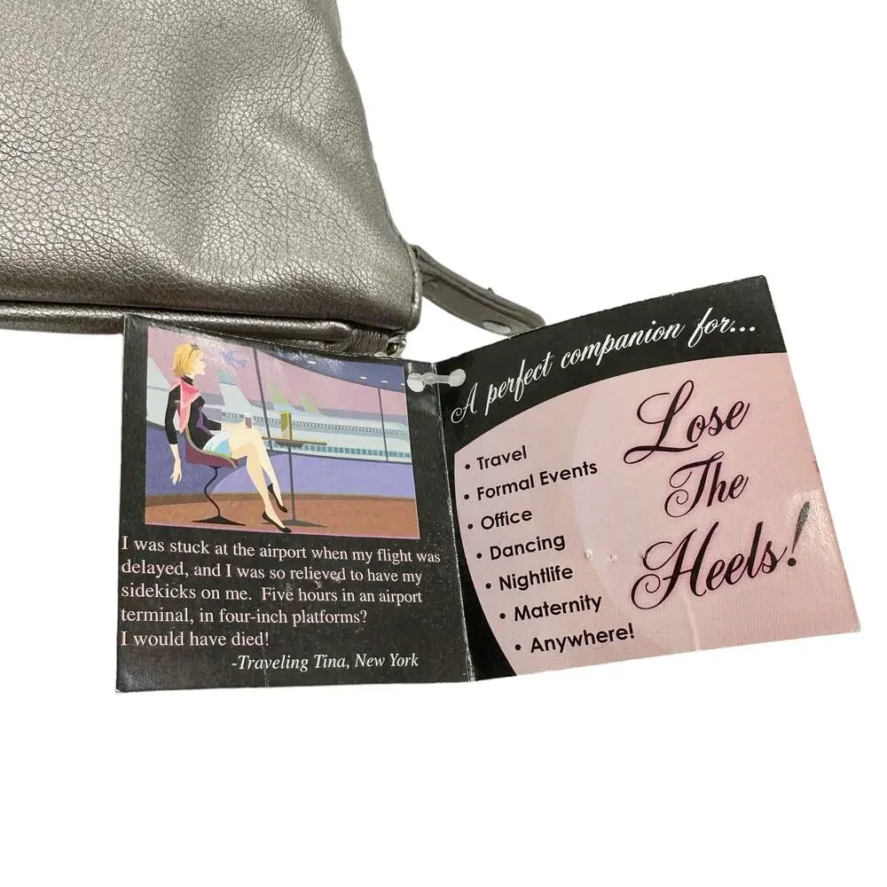 Sidekicks Heelin' Good Ballet Slippers for Emergency Relief - M / 7-8 - Silver